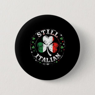 Macaron Rond 5 Cm Toujours italien avec la Saint-Patrick Shamrock am
