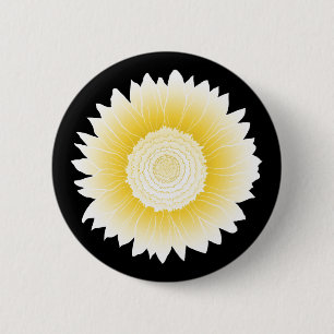 Macaron Rond 5 Cm tournesol jaune