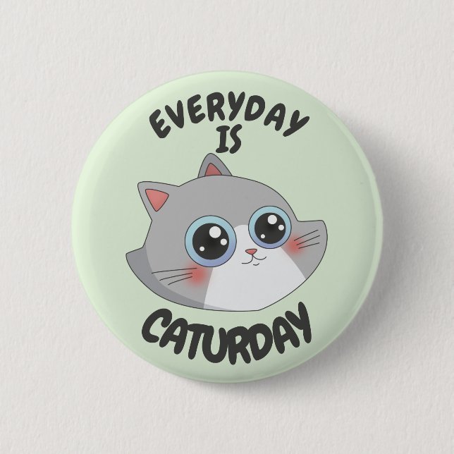 MACARON ROND 5 CM TOUS LES JOURS, C'EST LE CATURDAY. (Devant)