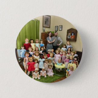 Macaron Rond 5 Cm Tous mes enfants en plastique Portrait de famille