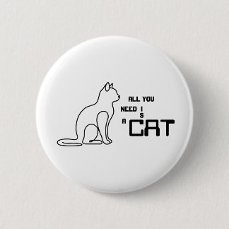 Macaron Rond 5 Cm Tout ce dont vous avez besoin est un chat Adorable