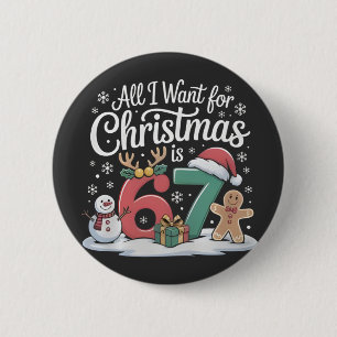 Macaron Rond 5 Cm Tout ce que je veux pour Noël c'est 67 Six Sept Mè