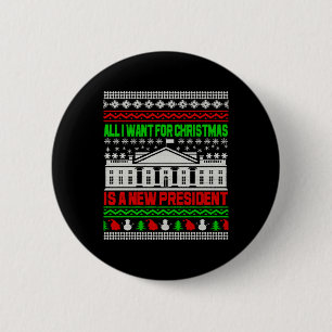 Macaron Rond 5 Cm Tout Ce Que Je Veux Pour Noël Est Un Nouveau Prési