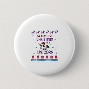 Macaron Rond 5 Cm Tout ce que je veux pour Noël est un T-shirt à man