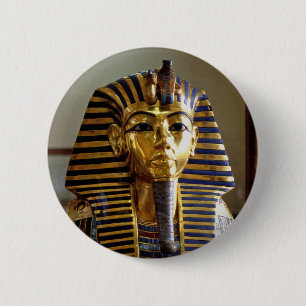 Macaron Rond 5 Cm Toutankhamon - Masque d'inhumation