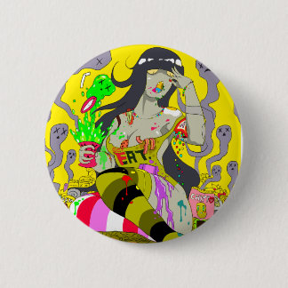 Macaron Rond 5 Cm Toute la nourriture doit MOURIR ! Bouton