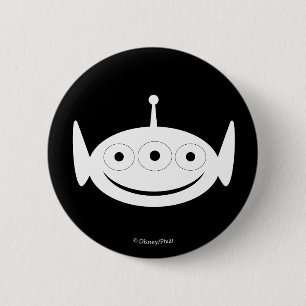 Macaron Rond 5 Cm Toy Story  Motif Alien