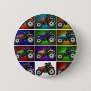 Macaron Rond 5 Cm tracteur