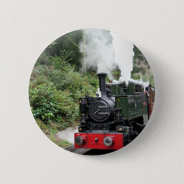 MACARON ROND 5 CM TRAINS À VAPEUR (Devant)