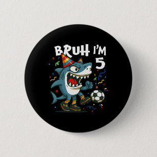 Macaron Rond 5 Cm Tralalero Tralala Italian Brainrot Soccer 5e Anniv