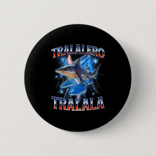 Macaron Rond 5 Cm Tralalero Tralala - Tralalero Tralala Mème de requ