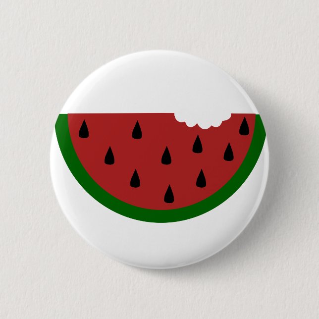 Macaron Rond 5 Cm tranche de fruits mordu pastèque (Devant)
