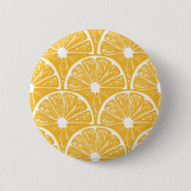 Macaron Rond 5 Cm Tranches orange, motif de fruits tropicaux (Devant)