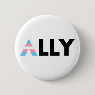Macaron Rond 5 Cm Trans Ally LGBTQ Transgenre LGBT