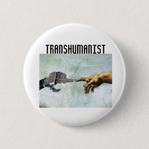 Macaron Rond 5 Cm Transhumanism