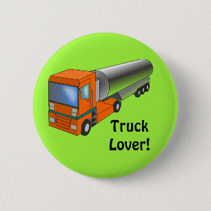 Macaron Rond 5 Cm Transporteur lourd de camion-citerne à gaz pour en
