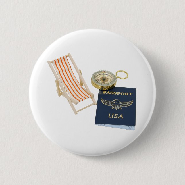 Macaron Rond 5 Cm TravelVacation040309 (Devant)