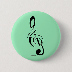 Macaron Rond 5 Cm Treble déconnecté