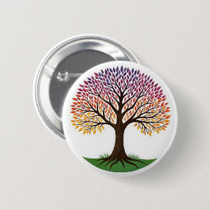 Macaron Rond 5 Cm Tree of Life