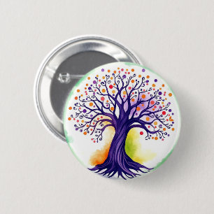 Macaron Rond 5 Cm Tree of Life
