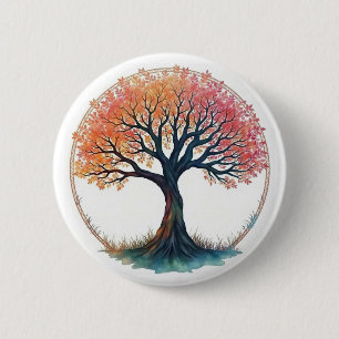 Macaron Rond 5 Cm Tree of Life
