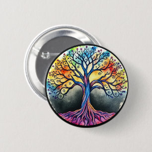 Macaron Rond 5 Cm Tree of Life