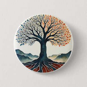 Macaron Rond 5 Cm Tree of Life