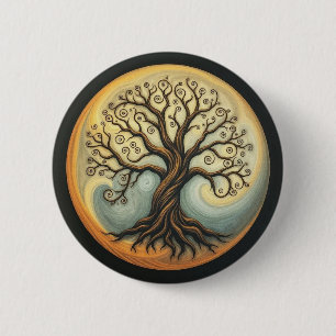 Macaron Rond 5 Cm Tree of Life