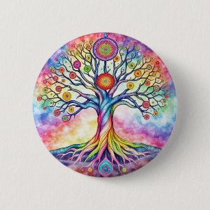 Macaron Rond 5 Cm Tree of Life