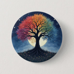 Macaron Rond 5 Cm Tree of Life