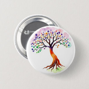 Macaron Rond 5 Cm Tree of Life