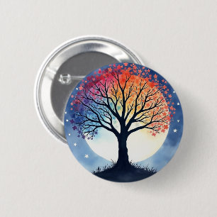 Macaron Rond 5 Cm Tree of Life