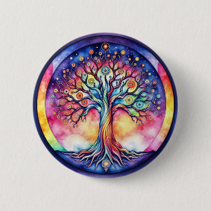 Macaron Rond 5 Cm Tree of Life