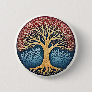 Macaron Rond 5 Cm Tree of Life