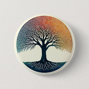 Macaron Rond 5 Cm Tree of Life