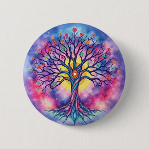 Macaron Rond 5 Cm Tree of Life