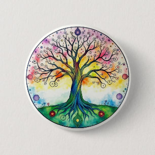 Macaron Rond 5 Cm Tree of Life