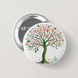 Macaron Rond 5 Cm Tree of Life