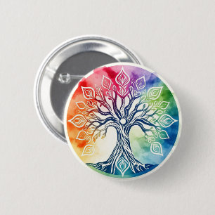 Macaron Rond 5 Cm Tree of Life