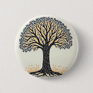 Macaron Rond 5 Cm Tree of Life