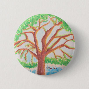 Macaron Rond 5 Cm Tree of Life-Button