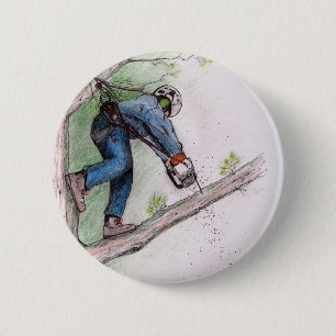 Macaron Rond 5 Cm Tree Surgeon Arborist