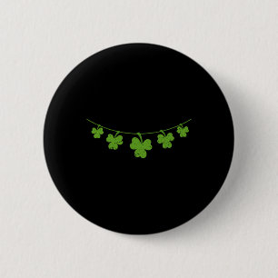 Macaron Rond 5 Cm Trèfle drôle de sein irlandais St Patricks Day col