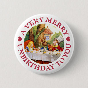 MACARON ROND 5 CM TRÈS, JOYEUX UNBIRTHDAY À VOUS !
