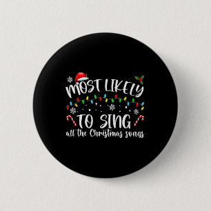 Macaron Rond 5 Cm Très Probable De Chanter Toutes Les Chansons De No