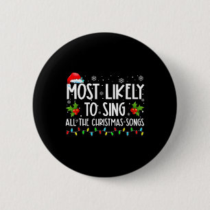 Macaron Rond 5 Cm Très Probable De Chanter Toutes Les Chansons De No