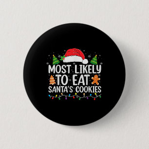 Macaron Rond 5 Cm Très Probable De Manger Santas Cookies Famille De