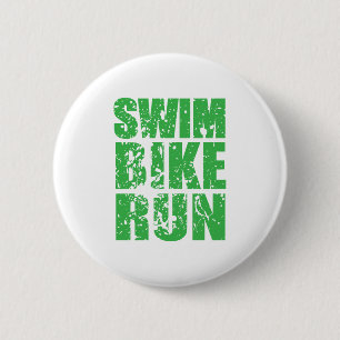 Macaron Rond 5 Cm Triathlon cool logo for all sport lovers