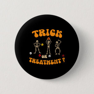 Macaron Rond 5 Cm Trick Ou Traitement Physique Thérapie Squelette Pt