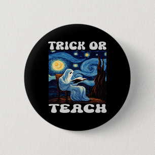 Macaron Rond 5 Cm Tricoter Ou Enseignant Fantôme Halloween Van Gogh